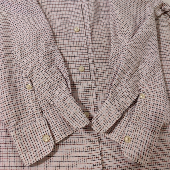 Cremieux Men's cross pattern dress shirt by (Washed) (Small) ♥️👕🤍 - Picture 7 of 16